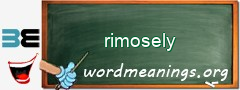WordMeaning blackboard for rimosely